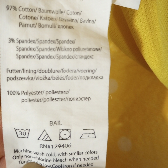 Yellow Polka Dot Fit & Flare Dress SZ 14 by Venus - Picture 7 of 9